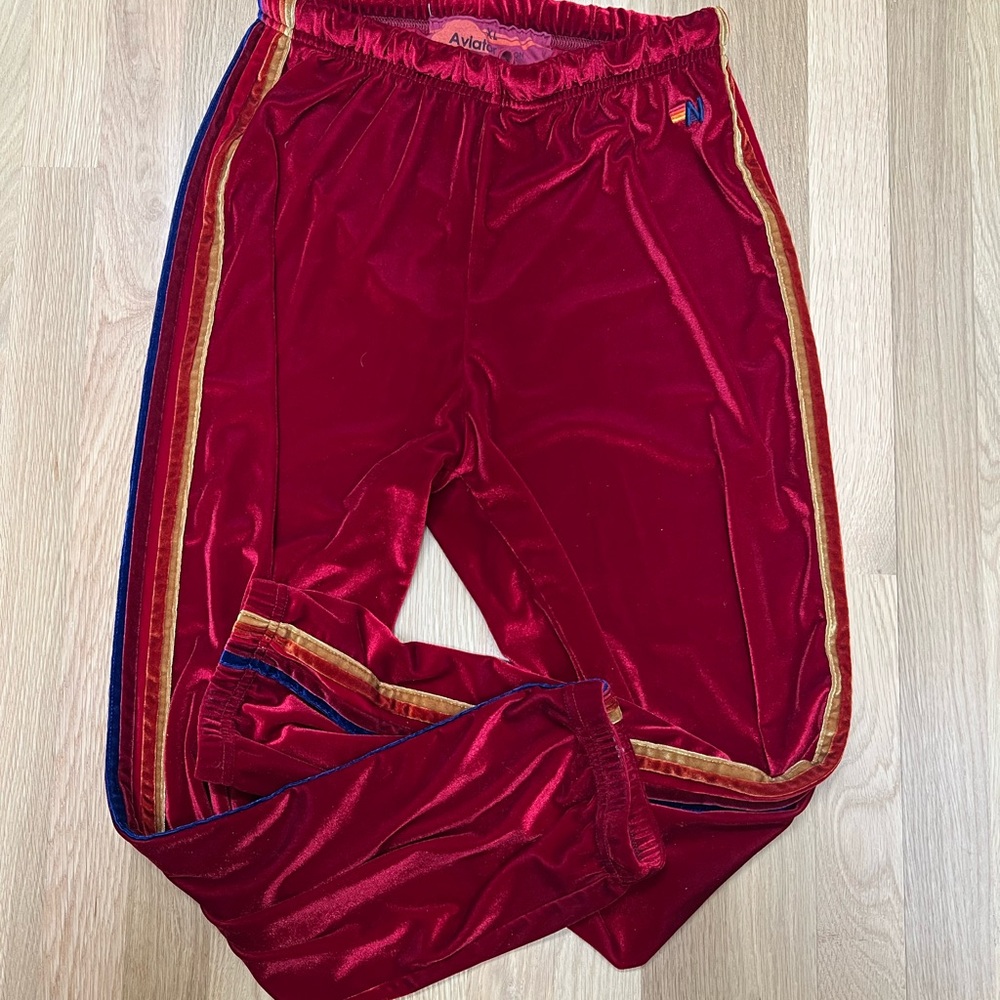Aviator Nation Classic Velvet Relaxed Sweatpants